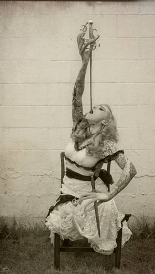 sideshow swordswallower 2  adjusted