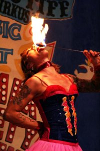 sideshow freaks fire-eater sideshow performer  fire juggler fire show sideshow  circus sideshow   circus performer 