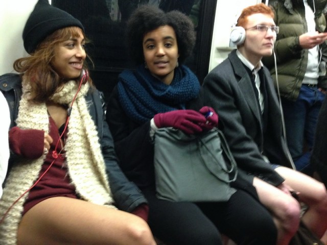 Sideshow Freaks Paris   International Event  Improv Everywhere  No Pants Subway Ride - January 2014 - Paris, France  sideshow of life side show performer  Paris  funny