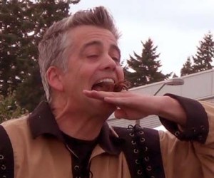 Brad Byers Tongue Stopping Fan sideshow freaks Brad Byers sideshow performer   sideshow entertainer  Amazing Human Tongue Tricks sideshow tongue tricks  Putting Tarantulas or Scorpions in Mouth  freak  amazing International Sideshow Performer Brad Byers spider in the mouth